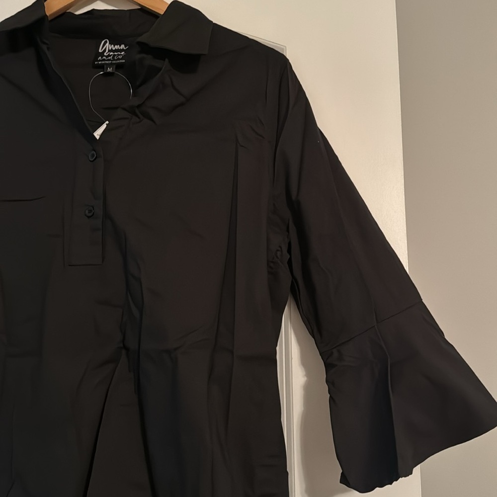 Black Button Up - Picture 2 of 3